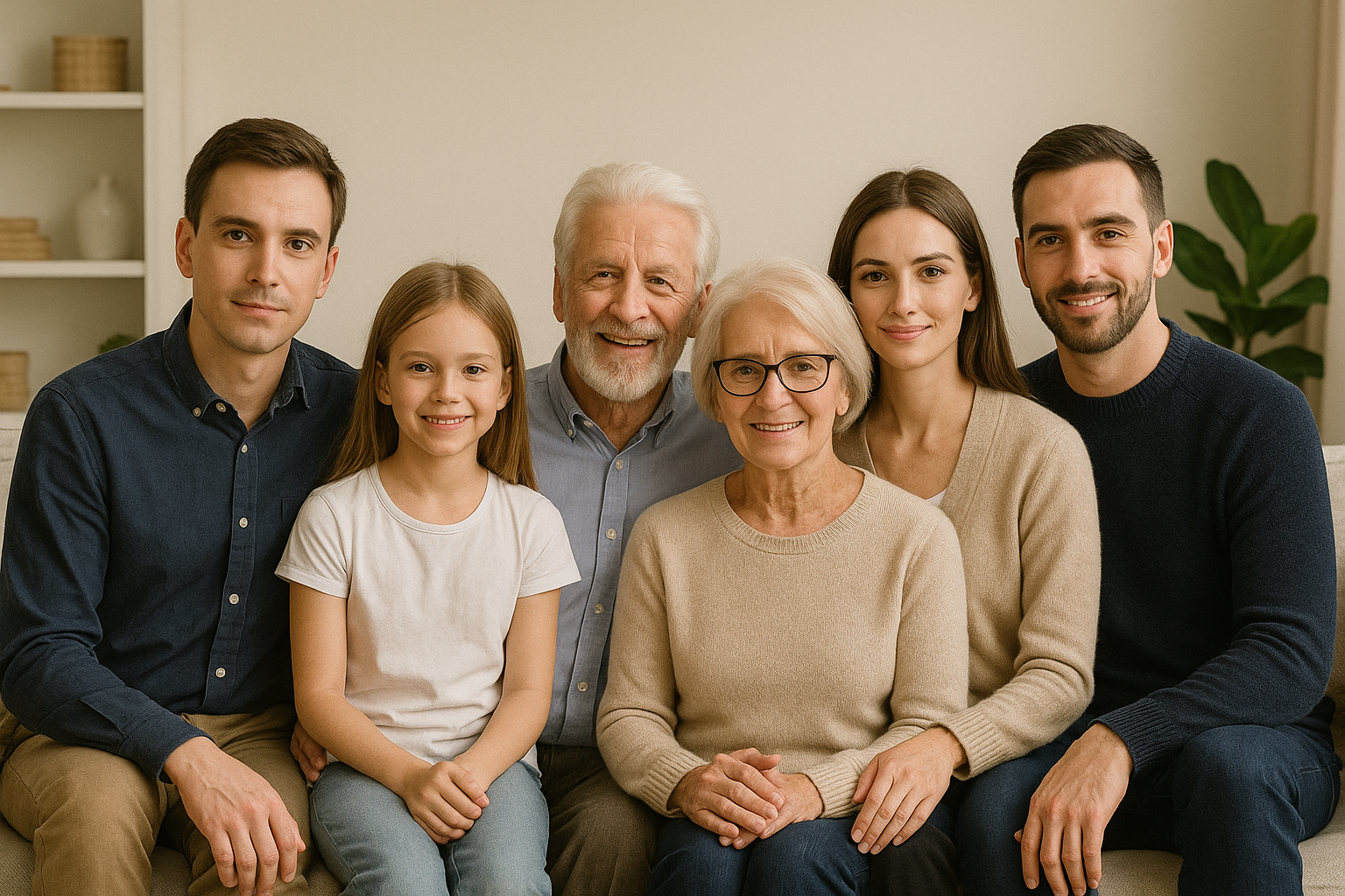 Multi-generational family protected by living trust