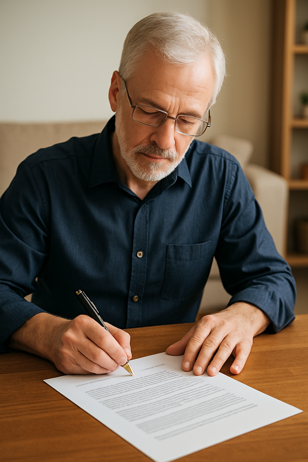 Professional reviewing and signing trust amendment documents